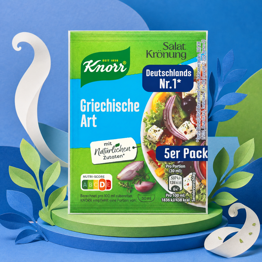 Knorr Salatkrönung Griechische Art Greek Style Spice Mix 5x 9g paper art scene