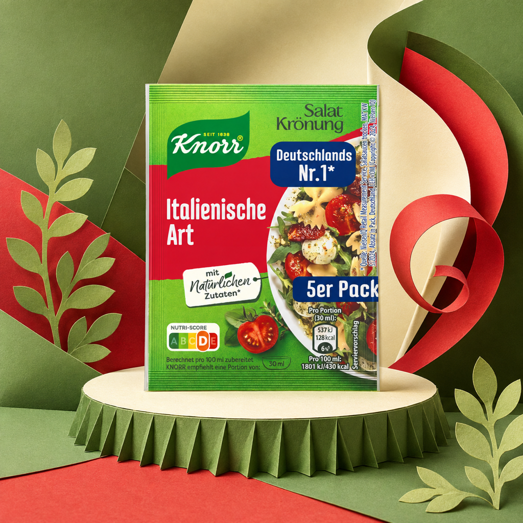 Knorr Salatkrönung Italian Taste 5x 8g paper art scene