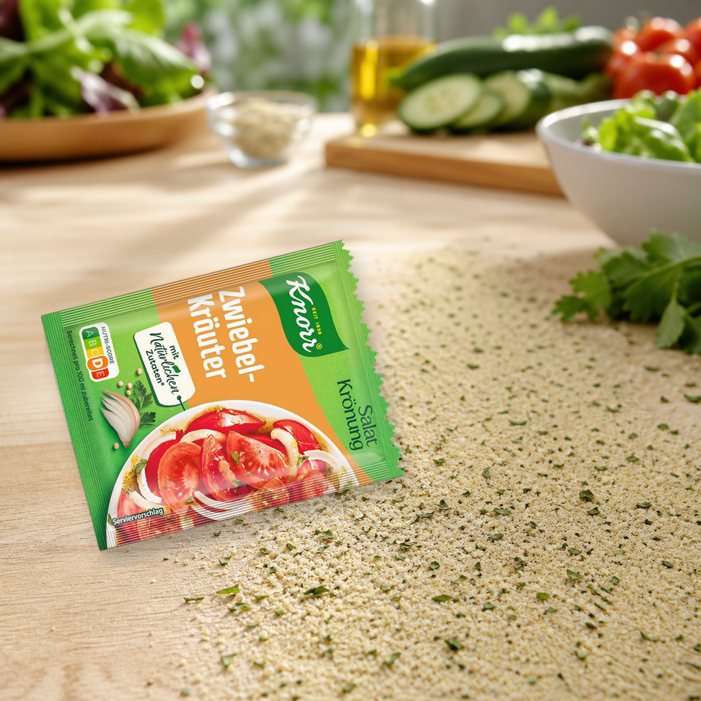Knorr Salatkrönung Onion Herbs German Salad Dressing Mix | 5X8G opened
