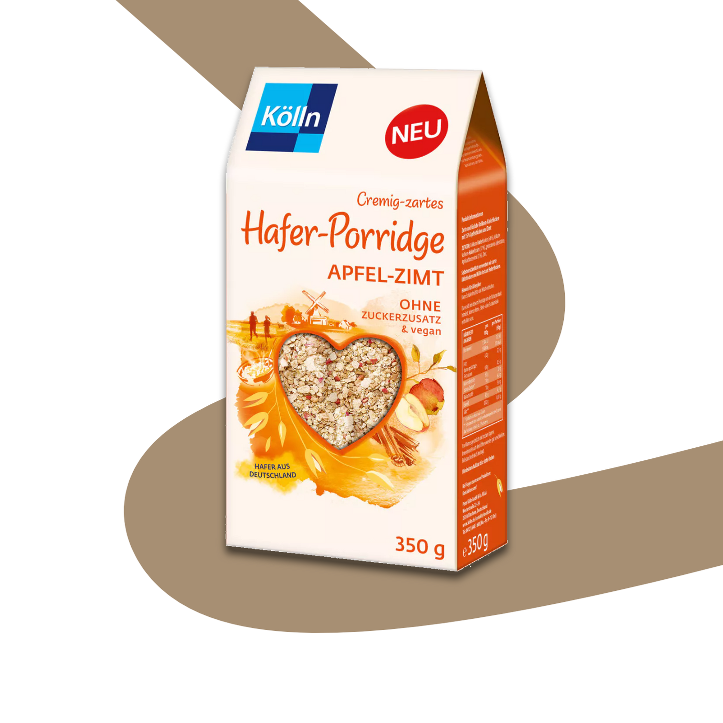 Koelln Oat Porridge Apple Cinnamon | 350g