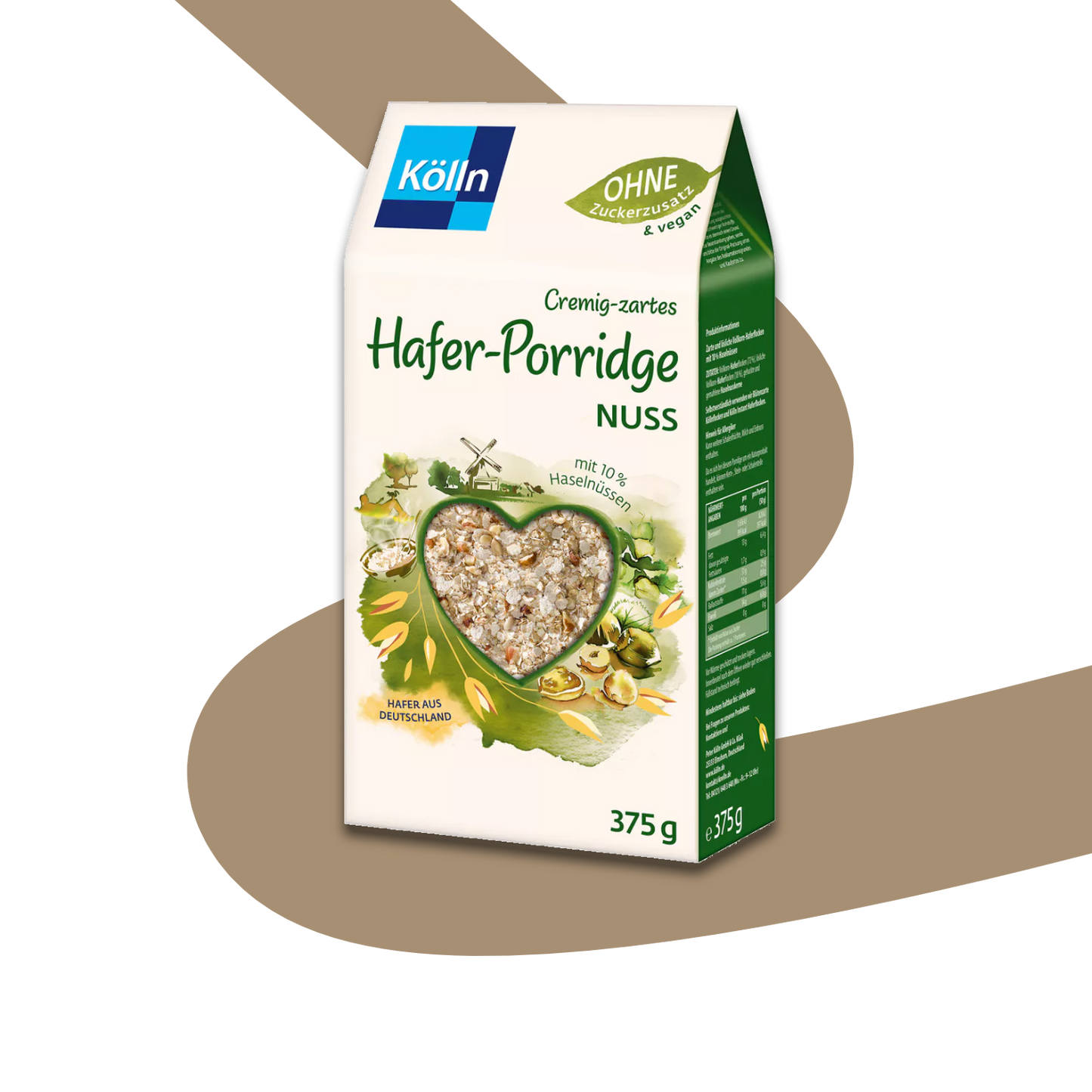 Koelln Oat Porridge Hazelnut | 375g
