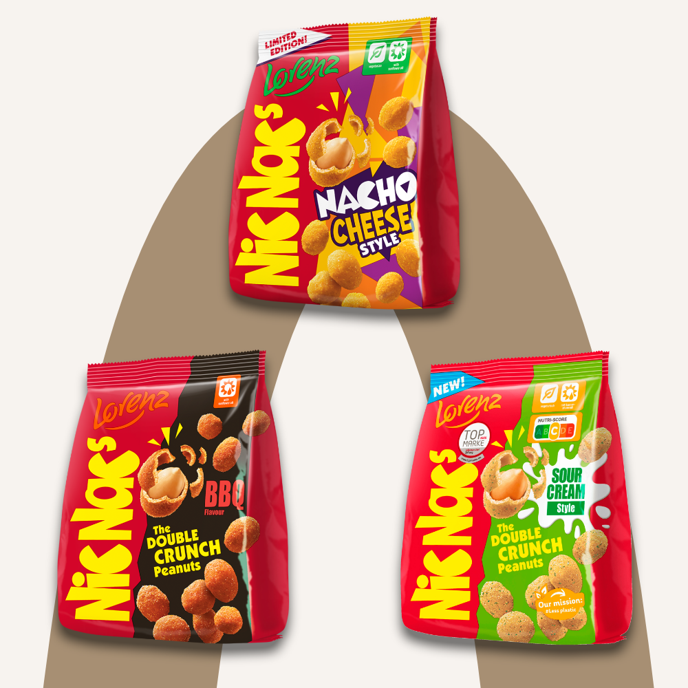 Lorenz Nic Nacs Sour Cream Peanuts | 110g