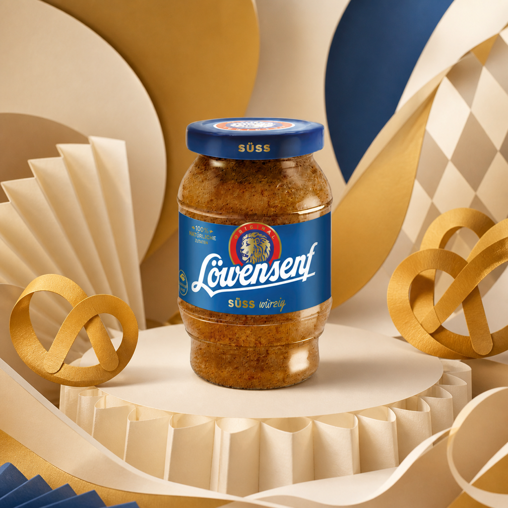 Löwensenf Süß Sweet Bavarian Style Mustard | 250ML paper art scene