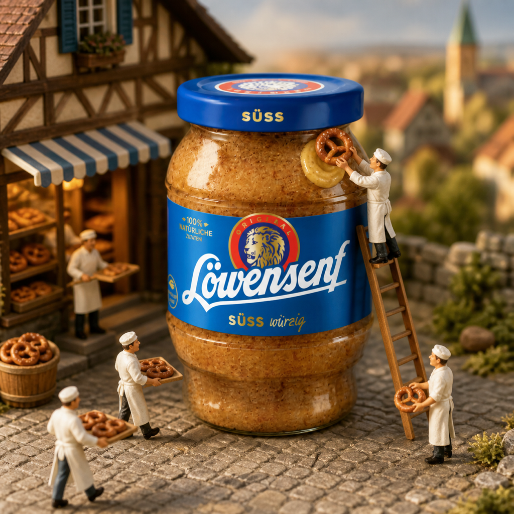 Löwensenf Süß Sweet Bavarian Style Mustard | 250ML miniature scene