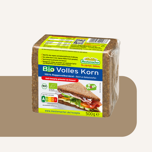 Mestemacher Organic Wholegrain Rye Bread  500G pack