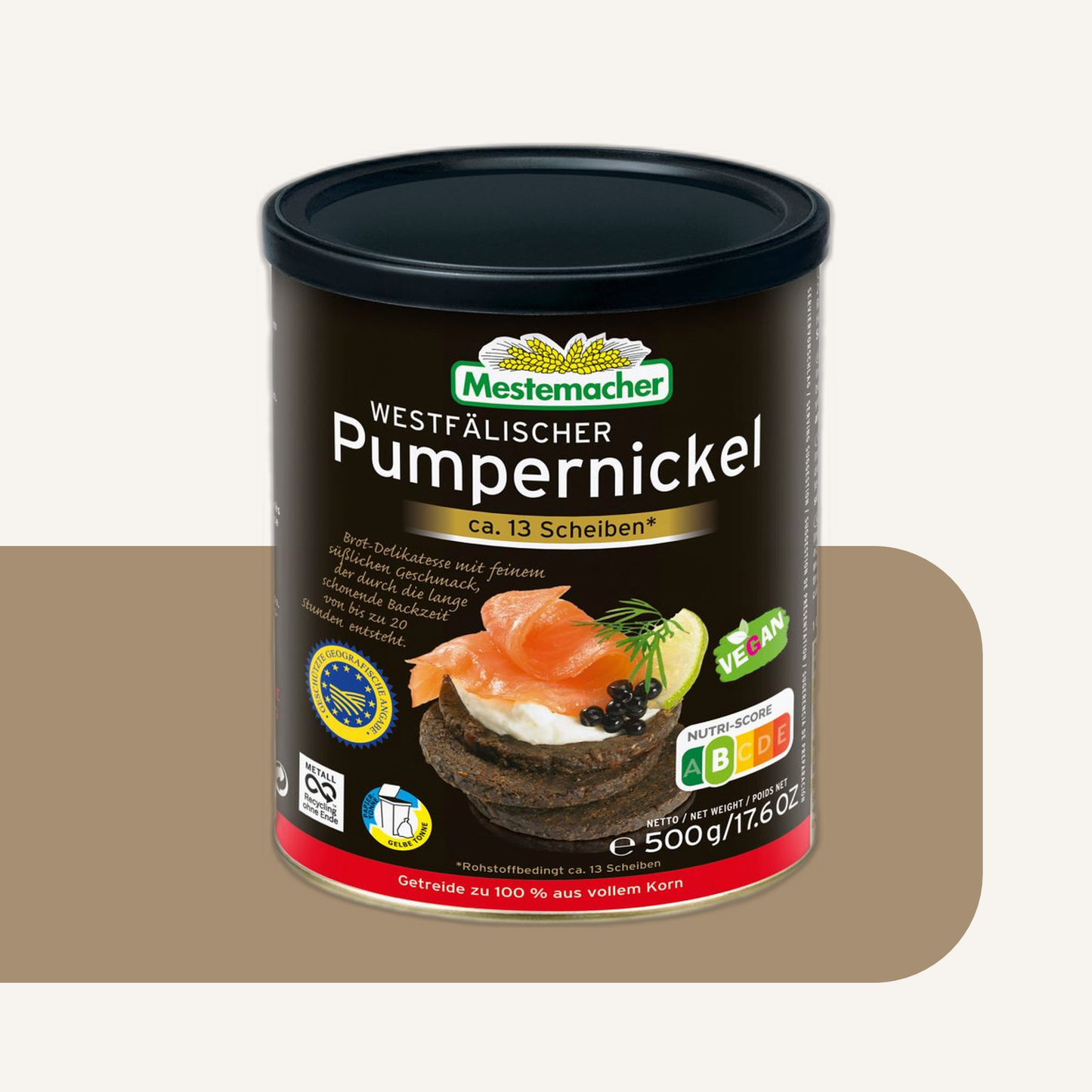 Mestemacher Westfälischer Pumpernickel Rye Bread Tin | 500G