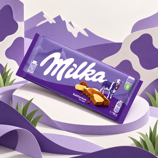 Milka Happy Cows Chocolate Bar | 90g paper art scene