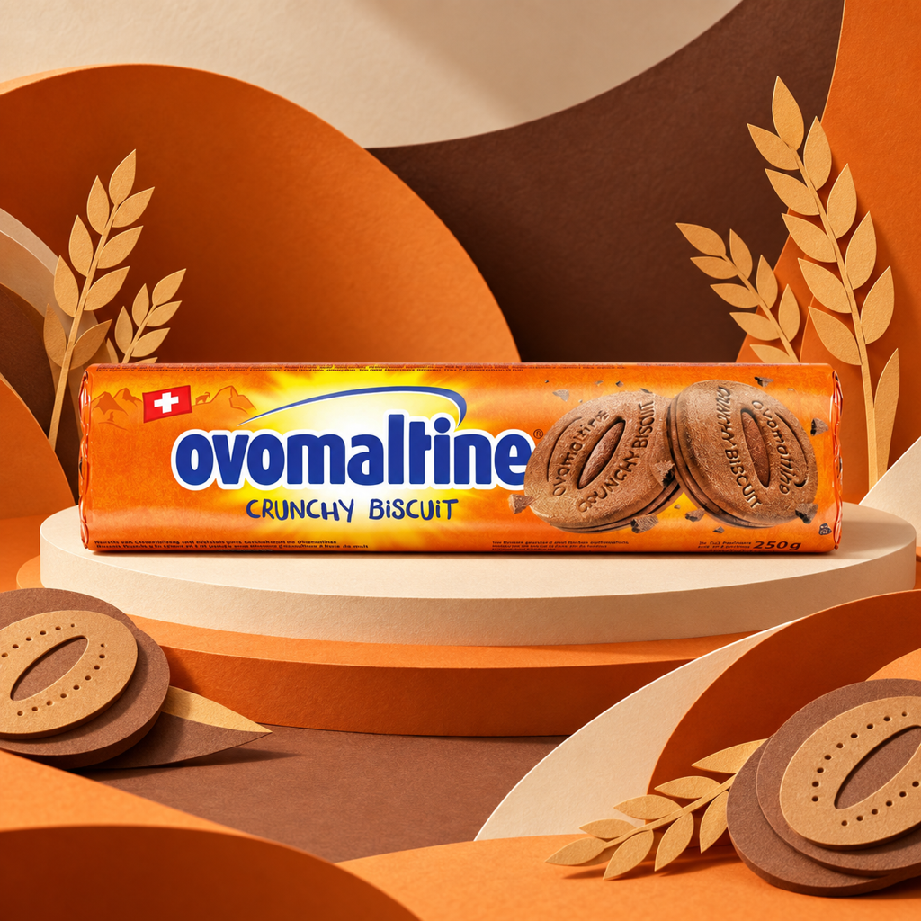 Ovomaltine Crunchy Biscuit 250g paper art scene