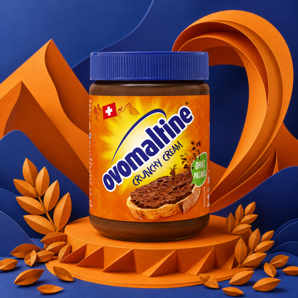 Ovomaltine Crunchy Cream 380g paper art scene