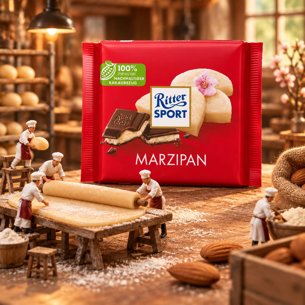 Ritter Sport Marzipan Chocolate Bar | 100g miniature scene