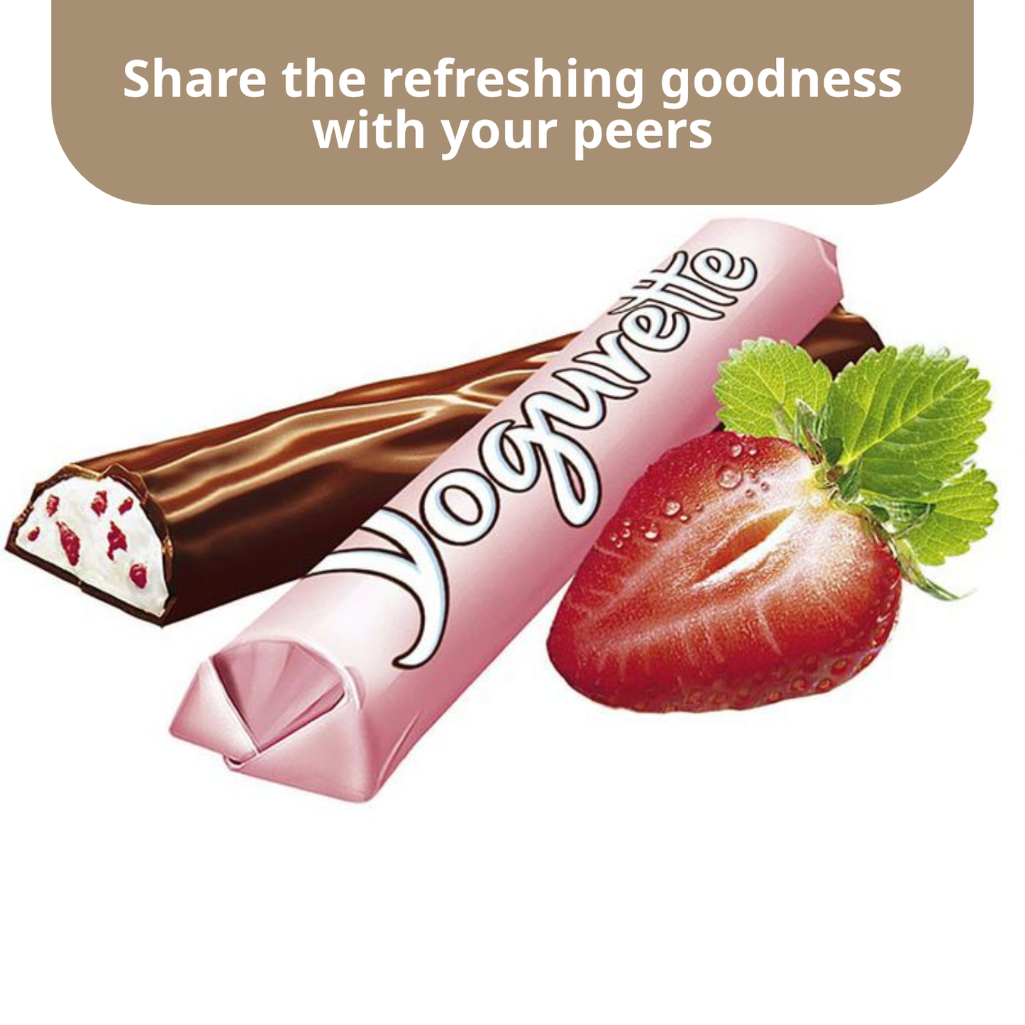 Yogurette Chocolate Bar with Yoghurt and Strawberries | 300g
