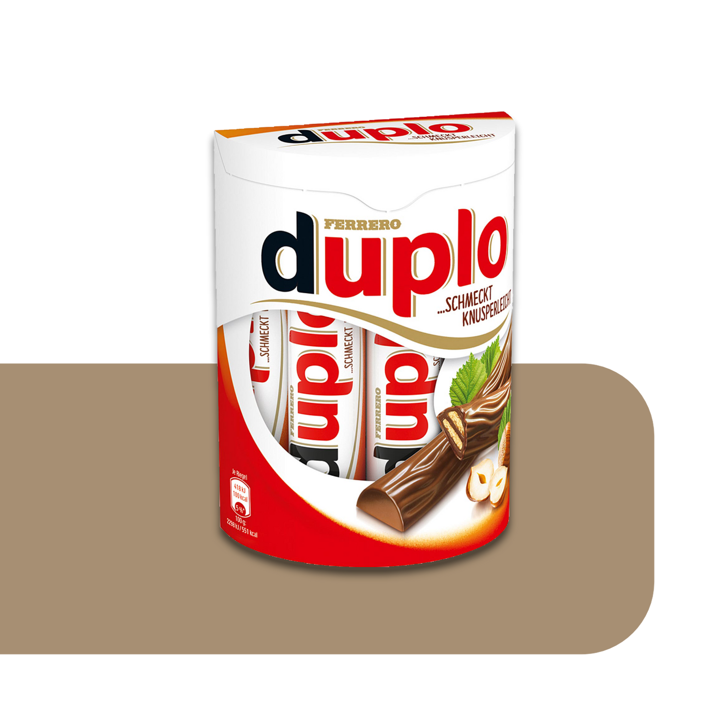 Duplo Chocolate Bar with Hazelnut Filling | 10X 19.8g
