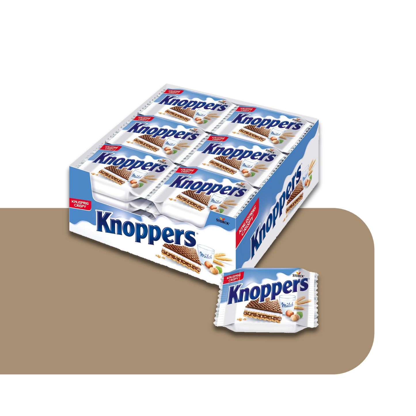 Knoppers Milk Hazelnut Wafers | 24X 25g