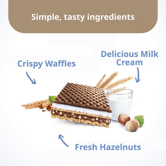 Knoppers Milk Hazelnut Wafers | 24X 25g