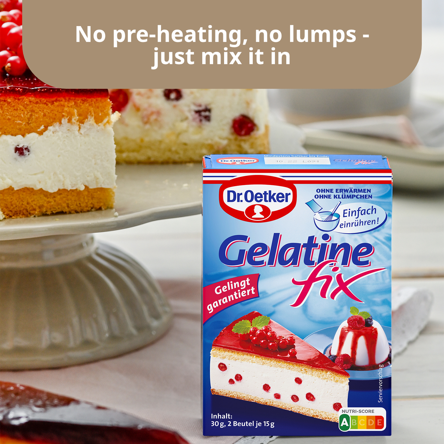 Dr Oetker Gelatine Fix Powdered Gelatine | 2X 15G