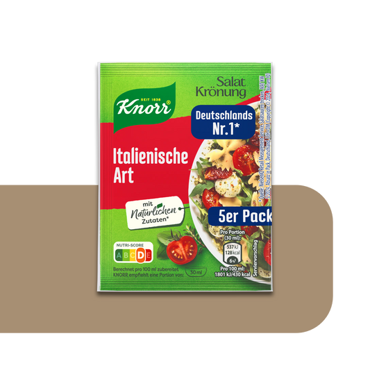 Knorr Salatkrönung Italian Style Herbs Salad Dressing | 5X 8g