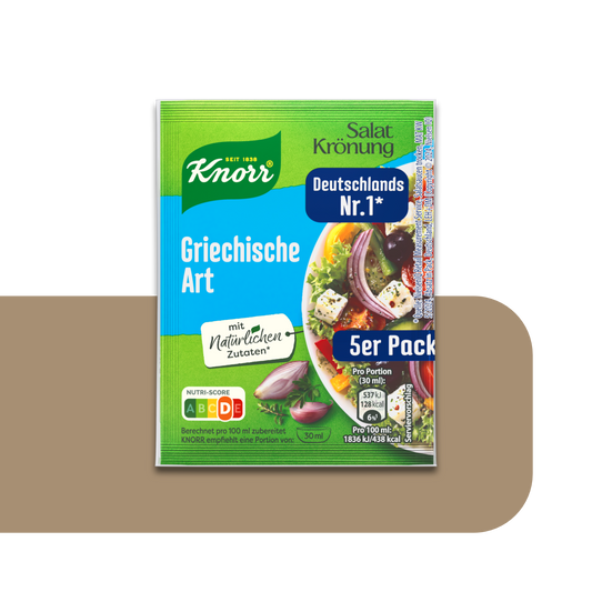 Knorr Salatkrönung Griechische Art Greek Style Spice Mix Salad Dressing | 5X 9g