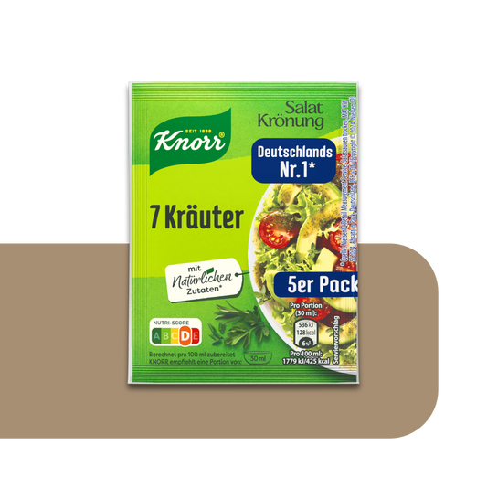 Knorr Salatkrönung 7 Kräuter Herbs Salad Dressing | 5X 8g