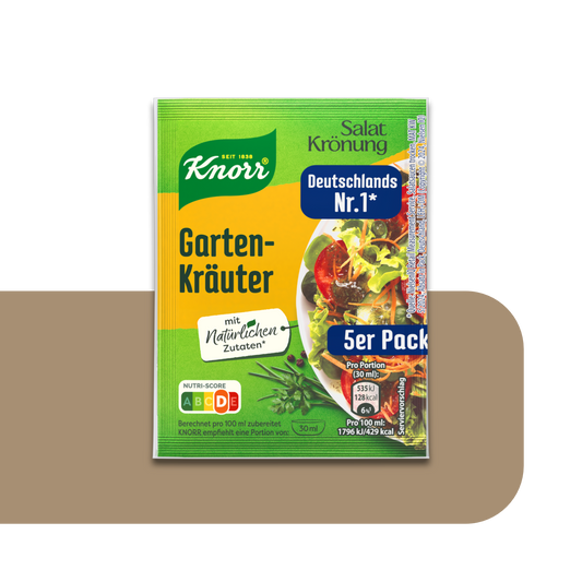 Knorr Salatkrönung Gartenkräuter Garden Herbs Salad Dressing | 5X 8g