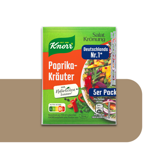 Knorr Salatkrönung Paprika Kräuter Bell Pepper Salad Dressing | 5X 9g