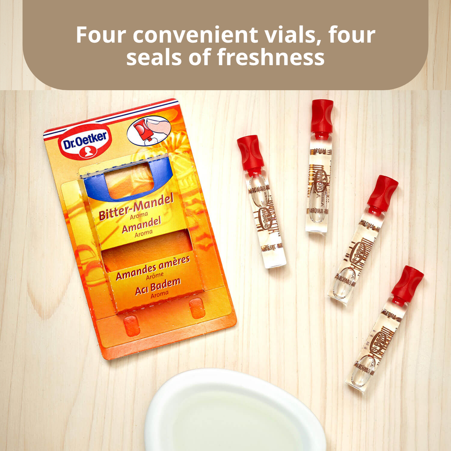 Dr Oetker Bitter Almond Flavouring | 4X 2ml