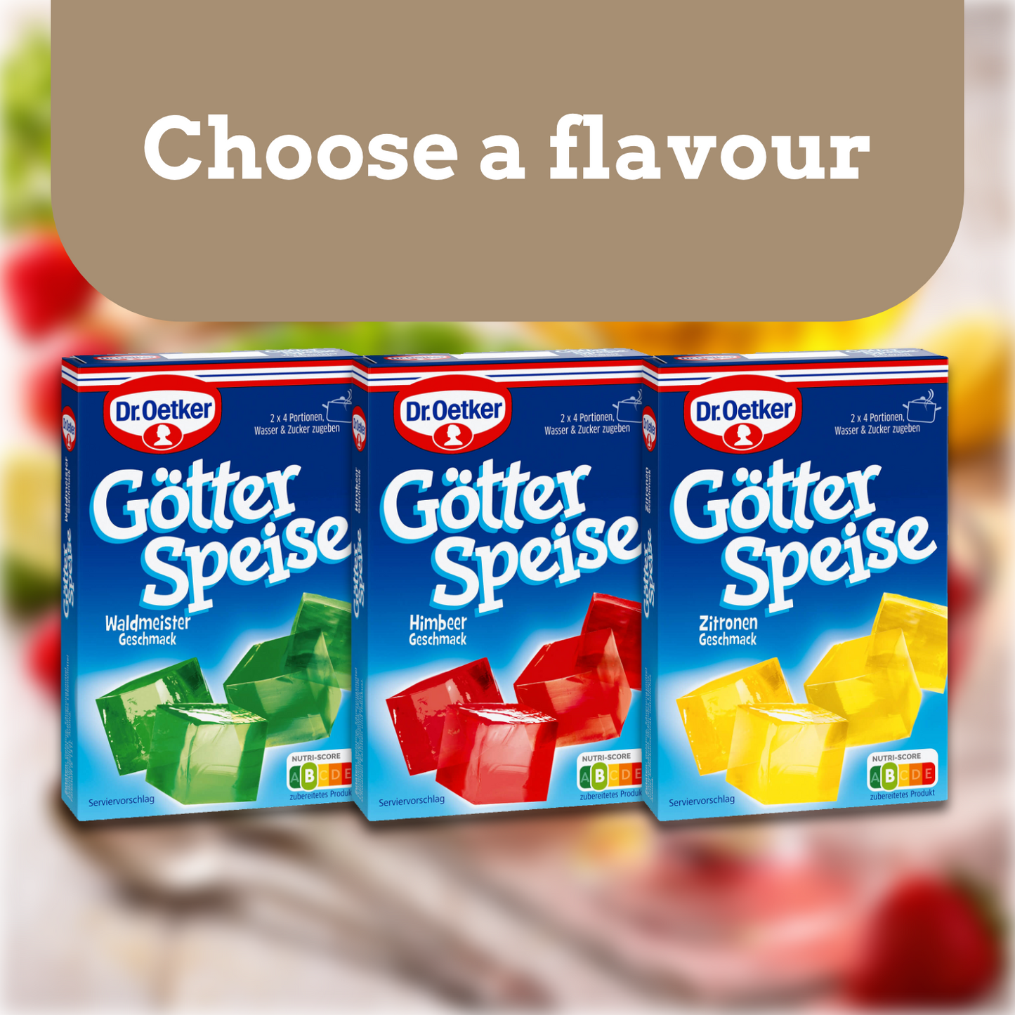 Dr Oetker Götterspeise Jello Multiple Flavours | 2X 12.6g