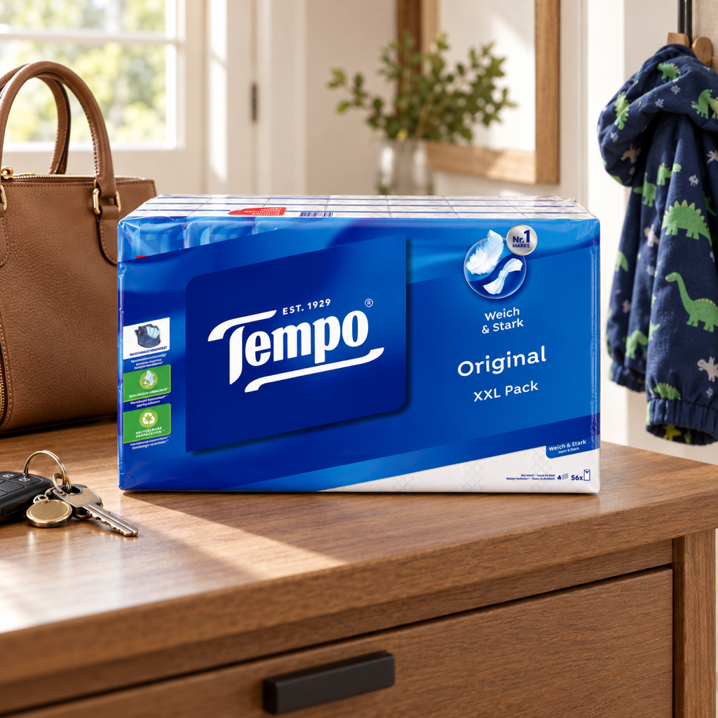 Tempo Classic Tissues (56 packs of 10) lifestyle