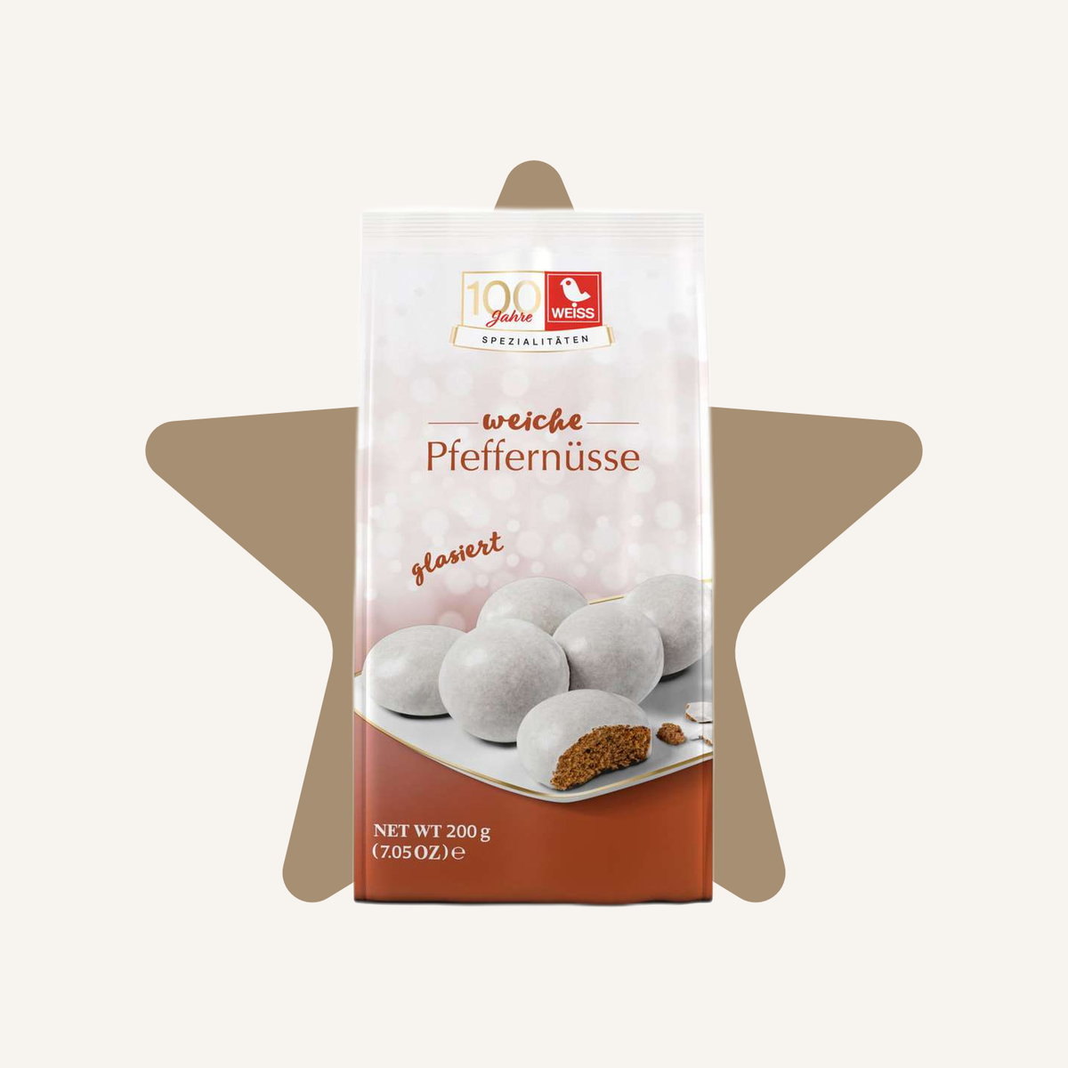 Weiss Pfeffernüsse Glazed Soft Spiced Gingerbread Bites | 200G