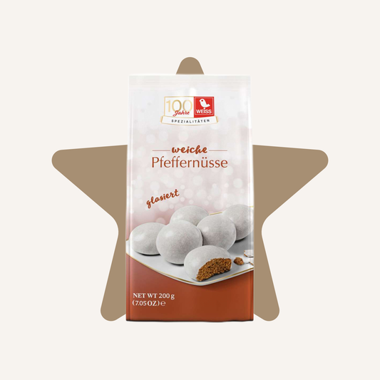 Weiss Pfeffernüsse Glazed Soft Spiced Gingerbread Bites | 200G