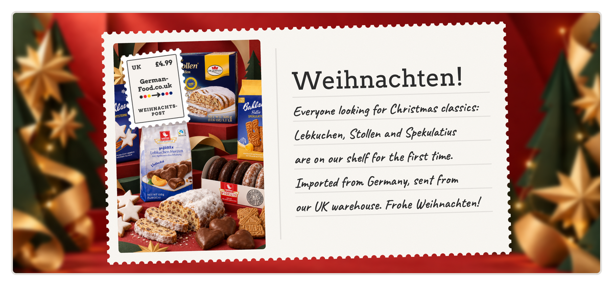 Christmas at German-Food.co.uk: Lebkuchen, Stollen and Spekulatius imported from Germany, sent from our UK warehouse